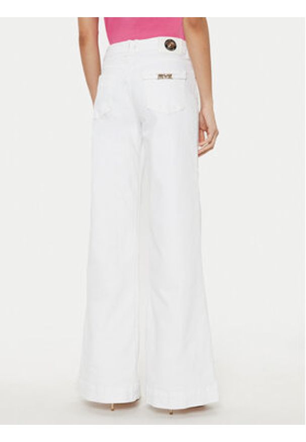 Versace Jeans Couture Jeansy 78HAB561 Biały Wide Leg. Kolor: biały