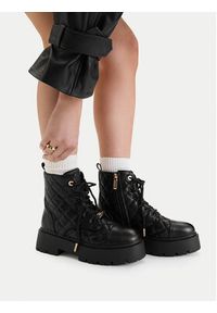 Nine West Trzewiki CEO-INAS-01 Czarny. Kolor: czarny. Materiał: materiał #4