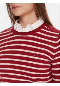 TOMMY HILFIGER - Tommy Hilfiger Sweter WW0WW40264 Czerwony Regular Fit. Kolor: czerwony. Materiał: wełna #4