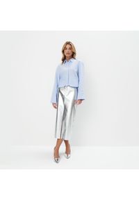 Mohito - Srebrna spódnica midi - Srebrny. Kolor: srebrny #1