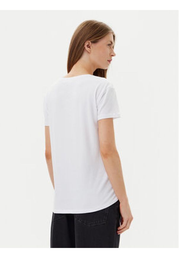Gaudi T-Shirt 511BD64039 Biały Regular Fit. Kolor: biały. Materiał: bawełna