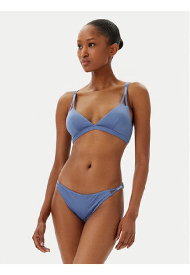 Calvin Klein Swimwear Dół od bikini KW0KW02796 Niebieski. Kolor: niebieski. Materiał: syntetyk