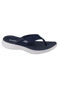 skechers - Japonki damskie, On The Go 600 Sunny. Kolor: niebieski
