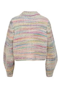 only - ONLY Sweter 15259443 Kolorowy Regular Fit. Materiał: syntetyk. Wzór: kolorowy #6