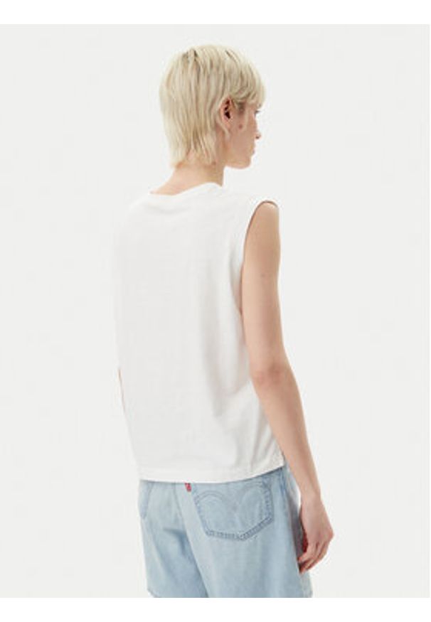 Levi's® Bluzka Graphic 001MW-0000 Biały Standard Fit. Kolor: biały. Materiał: bawełna