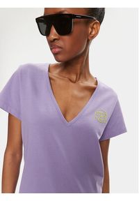 Pinko T-Shirt Turbato 100372 A151 Fioletowy Regular Fit. Kolor: fioletowy. Materiał: bawełna #5