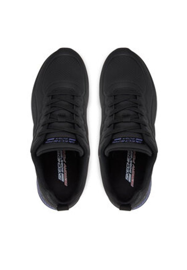 skechers - Skechers Sneakersy Bobs Vision 117646/BBK Czarny. Kolor: czarny. Materiał: skóra