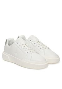 Calvin Klein Sneakersy Chunky Cupsole Lace Up Lth Met YW0YW01948 Biały. Kolor: biały. Materiał: skóra #5
