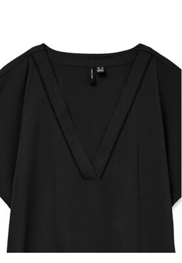 Vero Moda Bluzka Bella 10327551 Czarny Regular Fit. Kolor: czarny. Materiał: wiskoza