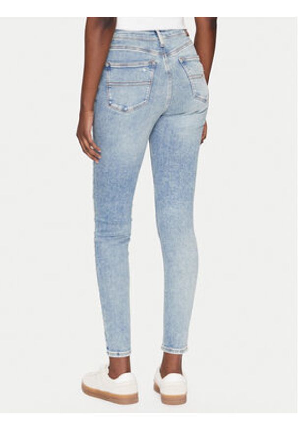 Tommy Jeans Jeansy Nora DW0DW20024 Niebieski Skinny Fit. Kolor: niebieski