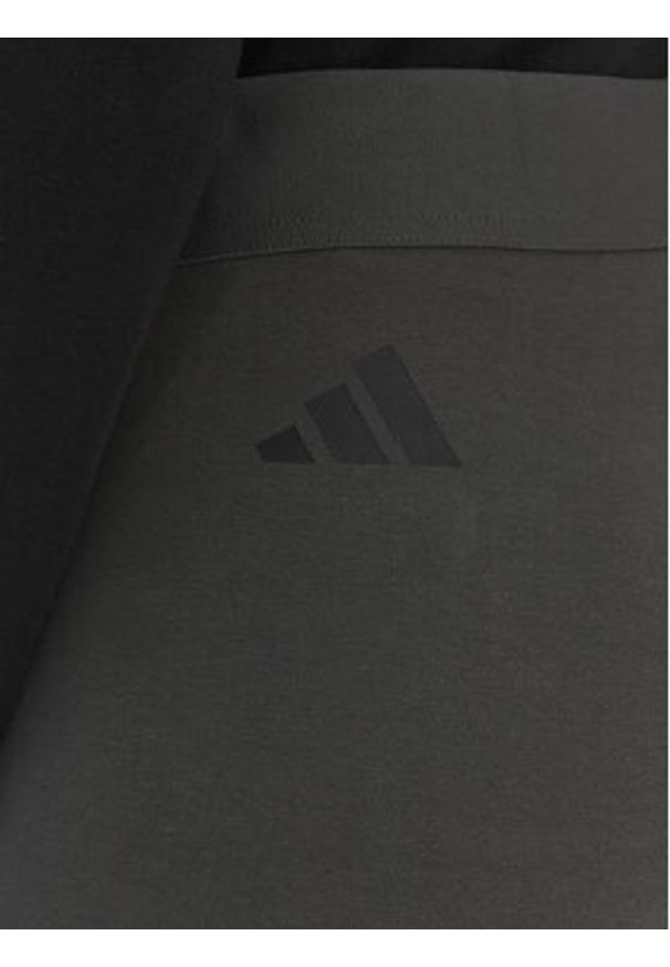 Adidas - adidas Legginsy Future Icons 3-Stripes KD7667 Szary Slim Fit. Kolor: szary. Materiał: bawełna