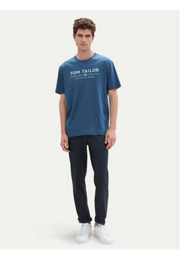 Tom Tailor T-Shirt 1043276 Niebieski Regular Fit. Kolor: niebieski. Materiał: bawełna