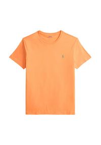 Polo Ralph Lauren T-Shirt 710671438457 Pomarańczowy Custom Slim Fit. Typ kołnierza: polo. Kolor: pomarańczowy. Materiał: bawełna #5