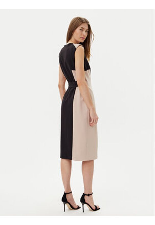 DKNY Sukienka koktajlowa DD5N1H61 Czarny Slim Fit. Kolor: czarny. Materiał: syntetyk. Styl: wizytowy