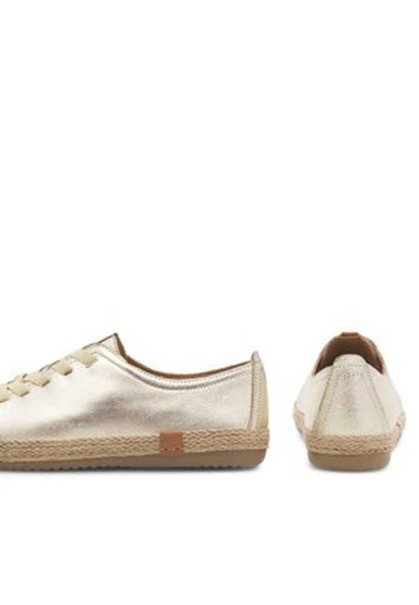 Lasocki Espadryle WI16-BENTA-01 Złoty. Kolor: złoty. Materiał: skóra