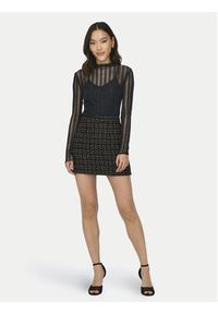 JDY Bluzka Vivy 15301743 Czarny Slim Fit. Kolor: czarny. Materiał: syntetyk #7