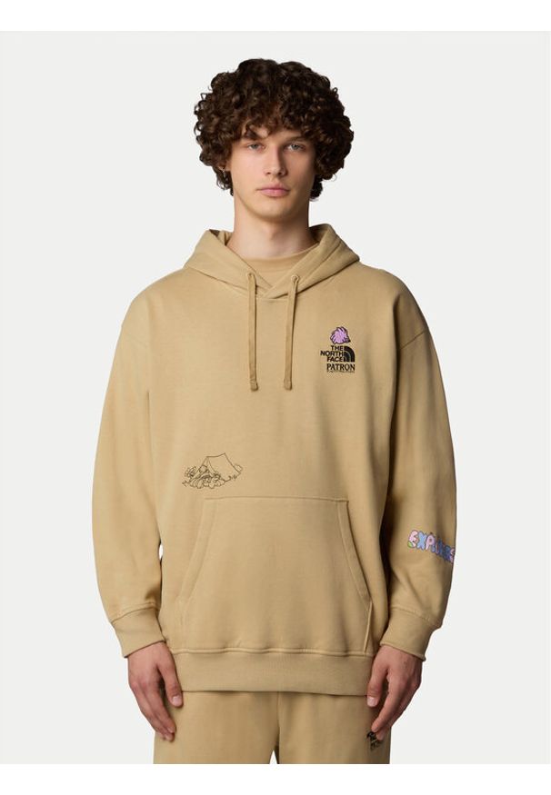 The North Face Bluza Unisex Mountain Cleanup NF0A8C2V Beżowy Oversize. Kolor: beżowy. Materiał: bawełna