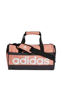 Adidas - adidas Torba Essentials Linear Duffel Bag Extra Small IL5765 Koralowy. Kolor: pomarańczowy. Materiał: materiał