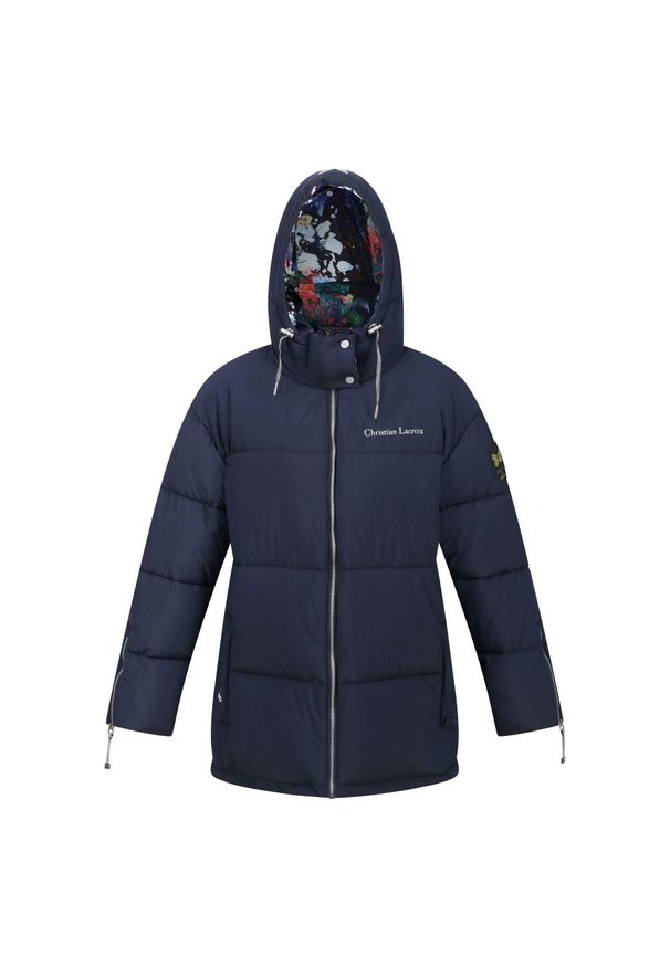 Regatta - Kurtka Ocieplana Damska Pikowany Christian Lacroix Gallican. Kolor: niebieski. Materiał: puch. Sport: turystyka piesza