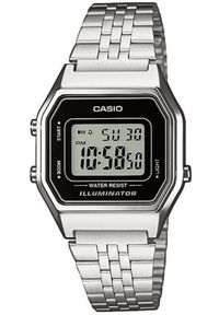 Zegarek Casio Zegarek męski Retro srebrny (LA680WEA-1EF). Kolor: srebrny. Styl: retro #1