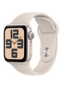 APPLE - Smartwatch Apple Watch SE GPS 40mm aluminium Księżycowa Poświata | Księżycowa Poświata pasek sportowy M/L. Rodzaj zegarka: smartwatch. Styl: sportowy