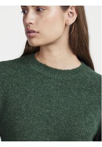 Pieces Sweter Juliana 17126277 Zielony Regular Fit. Kolor: zielony. Materiał: syntetyk