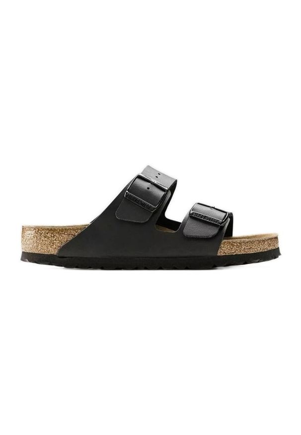 Klapki Birkenstock Arizona Bs 0551253 czarne. Kolor: czarny. Materiał: skóra, syntetyk, zamsz, materiał. Styl: klasyczny