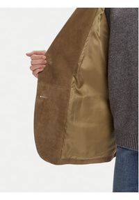 Weekend Max Mara Kurtka skórzana Rolanda 2525446071650 Brązowy Oversize. Kolor: brązowy. Materiał: skóra #4