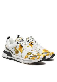 Versace Jeans Couture Sneakersy 77YA3SA1 ZS654 Biały. Kolor: biały. Materiał: materiał #4