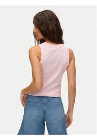 Vero Moda Top Nira 10341982 Różowy jasny Slim Fit. Kolor: różowy. Materiał: bawełna #5
