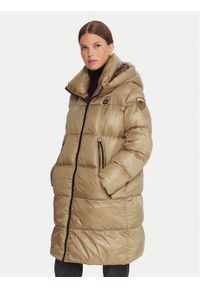 Blauer Płaszcz zimowy 25WBLDK02192 Brązowy Regular Fit. Kolor: brązowy. Materiał: syntetyk. Sezon: zima