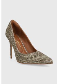Kurt Geiger London szpilki Belgravia kolor złoty 9312140609. Kolor: złoty. Obcas: na szpilce. Wysokość obcasa: średni #2