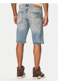 G-Star RAW - G-Star Raw Szorty jeansowe Mosa D24430-E205 Niebieski Regular Fit. Kolor: niebieski. Materiał: bawełna #4