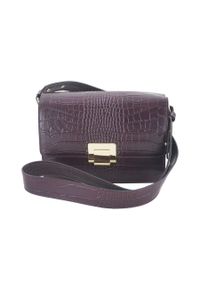 Barberinis - Wężowa listonoszka skórzana BARBERINI'S bordowa 747-5. Kolor: czerwony. Sezon: jesień, lato. Materiał: skórzane. Styl: casual, elegancki, klasyczny. Rodzaj torebki: na ramię #1