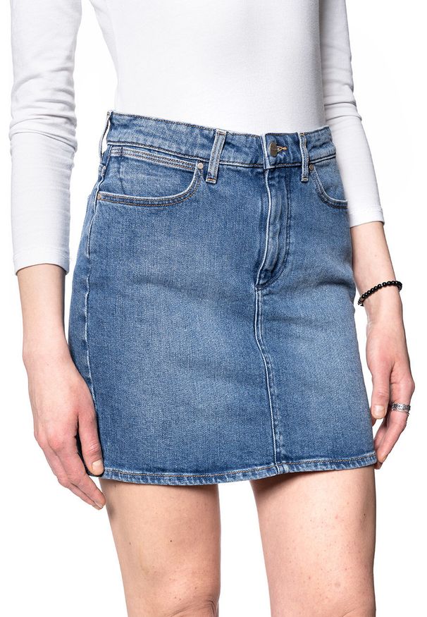 Wrangler - SPÓDNICA DAMSKA JEANSOWA WRANGLER SKIRT W245JX31A 112127934. Materiał: jeans