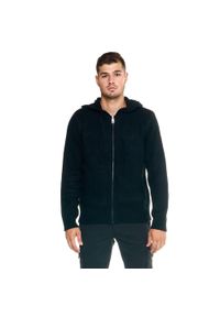 LEONE 1947 APPAREL - Męska bluza Leone z kapturem Shades. Typ kołnierza: kaptur. Kolor: czarny. Materiał: tkanina. Styl: sportowy