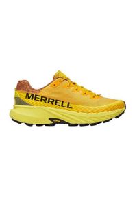 Buty do biegania męskie Merrell Agility Peak 5. Zapięcie: sznurówki. Kolor: żółty. Materiał: materiał, syntetyk, tkanina. Szerokość cholewki: normalna