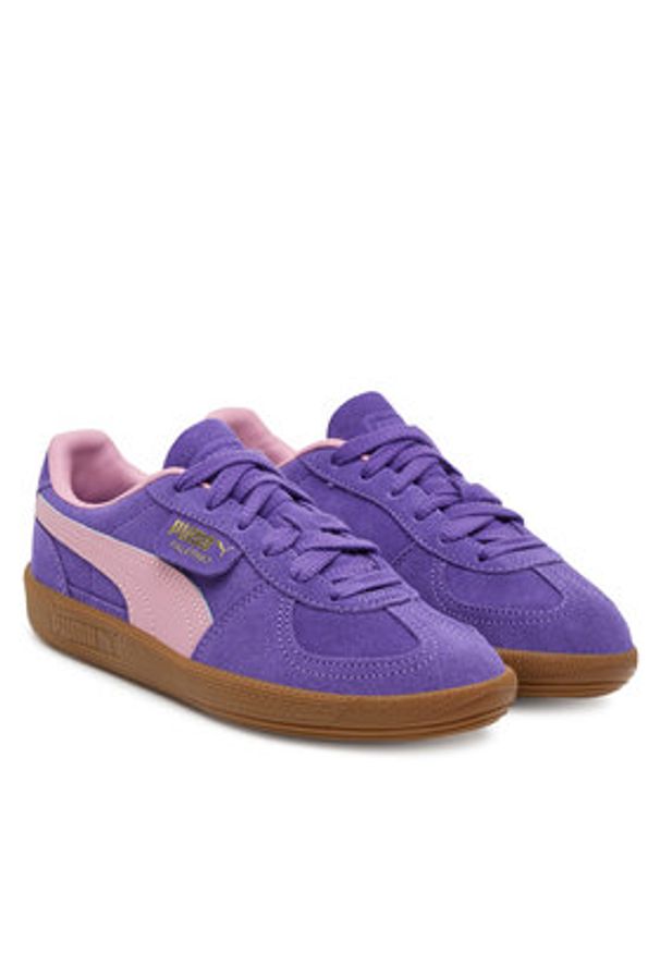 Puma Sneakersy Palermo Jr 397271 36 Fioletowy. Kolor: fioletowy. Materiał: skóra, zamsz