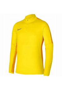 Nike - Męska Bluza Rozpinana Academy 23 Quarter Zip. Kolor: żółty