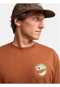 Billabong T-Shirt Rockies EBYZT00380 Brązowy Regular Fit. Kolor: brązowy. Materiał: bawełna #4