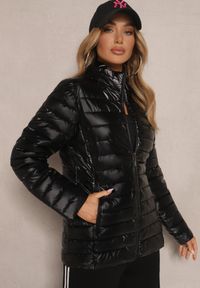Renee - Czarna Pikowana Kurtka Zasuwana Blaia. Typ kołnierza: bez kaptura. Kolor: czarny #5