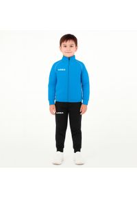 LEGEA - Komplet dresowy dla chłopca FLORIDA COLOR JUNIOR JR. Okazja: na uczelnię. Kolor: niebieski, wielokolorowy, biały. Materiał: dresówka. Długość: długie. Styl: sportowy #1
