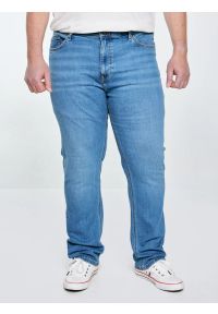 Big-Star - Jeansy męskie z prostą nogawką niebieskie Colt 234. Okazja: na co dzień. Stan: podwyższony. Kolor: niebieski. Styl: casual, vintage, klasyczny #8