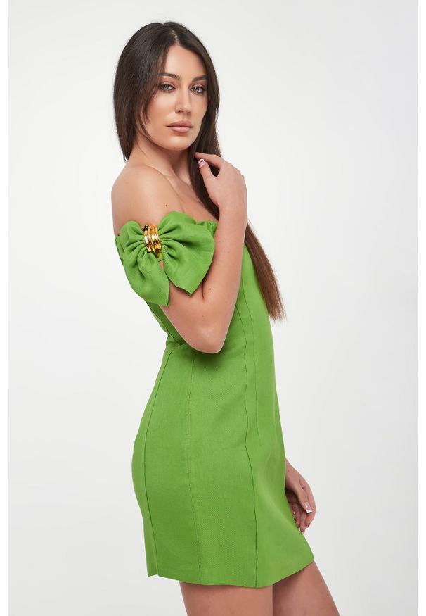 Elisabetta Franchi - Sukienka hiszpanka ELISABETTA FRANCHI. Typ kołnierza: dekolt hiszpanka