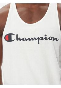 Champion Tank top 220780 Biały Standard Fit. Kolor: biały. Materiał: bawełna #5