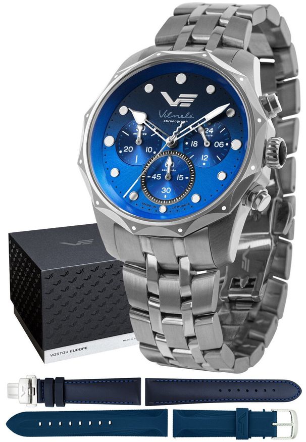 Zegarek damski Vostok Europe JS20-125A750B srebrny. Kolor: srebrny