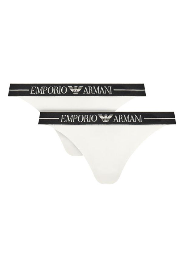 Emporio Armani Underwear Komplet stringów EW000405 AF10881 M0069 Biały. Kolor: biały. Materiał: bawełna