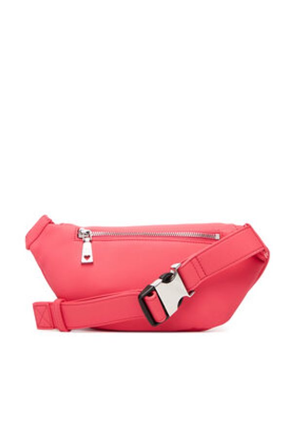 Love Moschino - LOVE MOSCHINO Saszetka nerka JC4259PP0MKD0615 Różowy. Kolor: różowy. Materiał: skóra