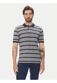 Pierre Cardin Polo C5 21414.2115 Granatowy Slim Fit. Typ kołnierza: polo. Kolor: niebieski. Materiał: bawełna