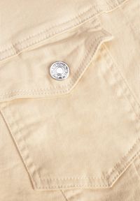 Born2be - Beżowa Bawełniana Kurtka Jeansowa Perimea. Kolor: beżowy. Materiał: bawełna, jeans #5